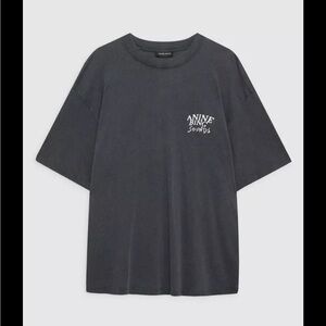 Anine Bing Kent Tee Sounds - Washed Black